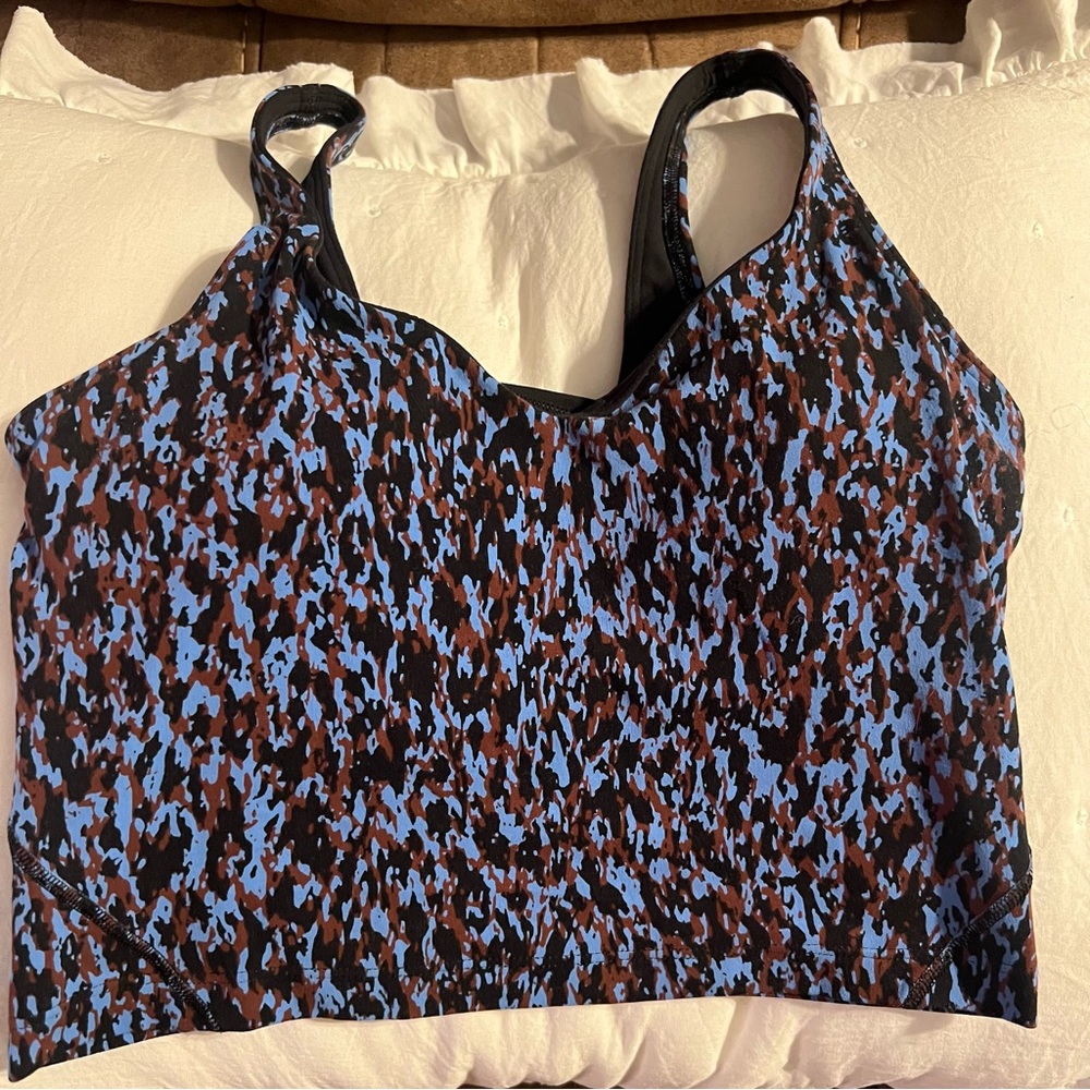 Lululemon Align Tank Size 6 Leopard Camo Blue Nile Multi